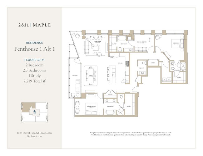 PH 1 Alt 1 3002 floor plan